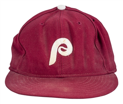 Mike Schmidt Game Used Philadelphia Phillies Hat